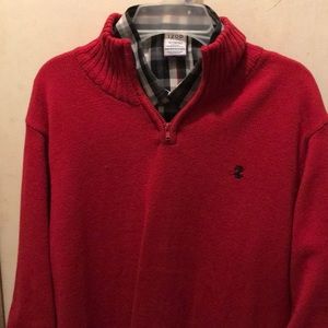 Boys 2 pc shirt and sweater New size xl 14/16